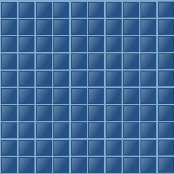 Varrat nélküli minta kék csempe medence vagy fürdőszoba lapos vektor illusztráció - Vektor, kép