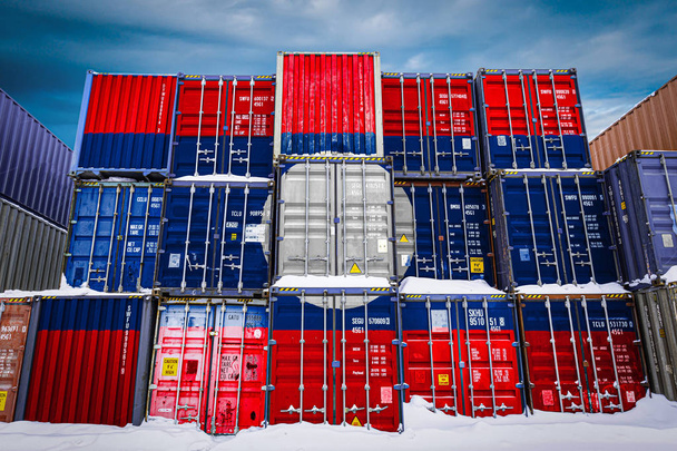 Koncepce skladování zboží dovozci, vývozci - Fotografie, Obrázek