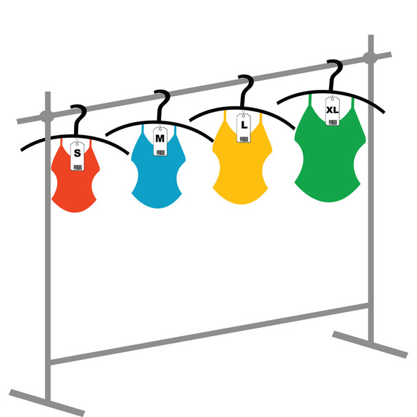 Coat hangers with tags - Photo, Image