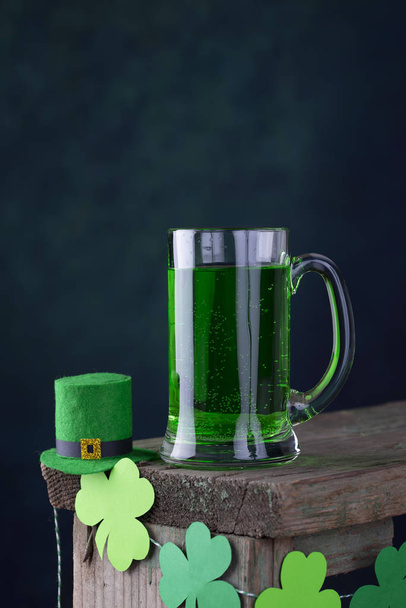St. Patricks day green beer - Fotoğraf, Görsel