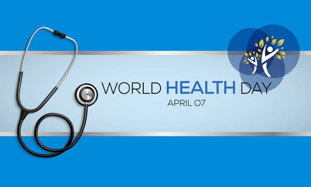 Ilustração vetorial sobre o tema do Dia Mundial da Saúde, celebrado no dia 7 de abril de cada ano
. - Vetor, Imagem