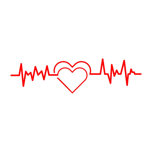 Art design zdrowie medyczne tętno puls ikona ilustracja - Wektor, obraz