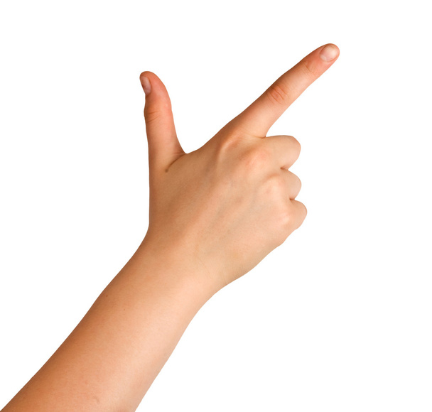 Hand pointing up - Zdjęcie, obraz