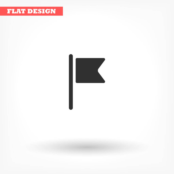 Flaggenvektorsymbol, lorem ipsum flaches Design - Vektor, Bild