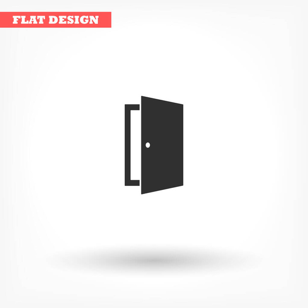 Door vector icon , lorem ipsum Flat design - Vector, Image