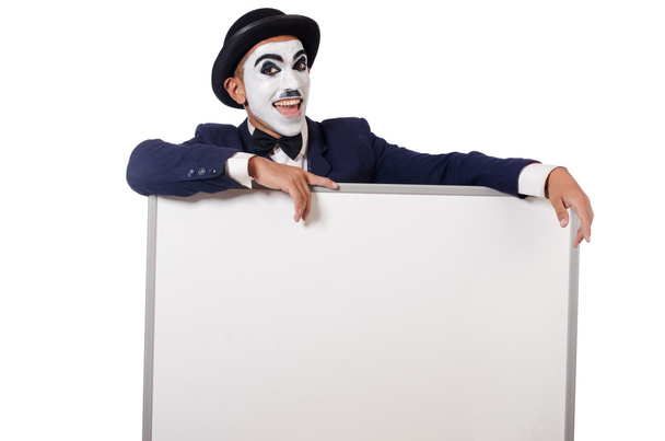 Funny man with blank board - Photo, Image