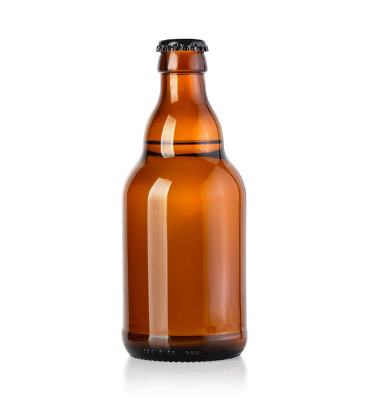 beer brown glass bottle  - Fotoğraf, Görsel
