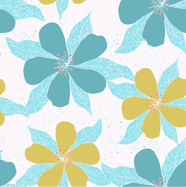 Flower retro seamless pattern - Vetor, Imagem
