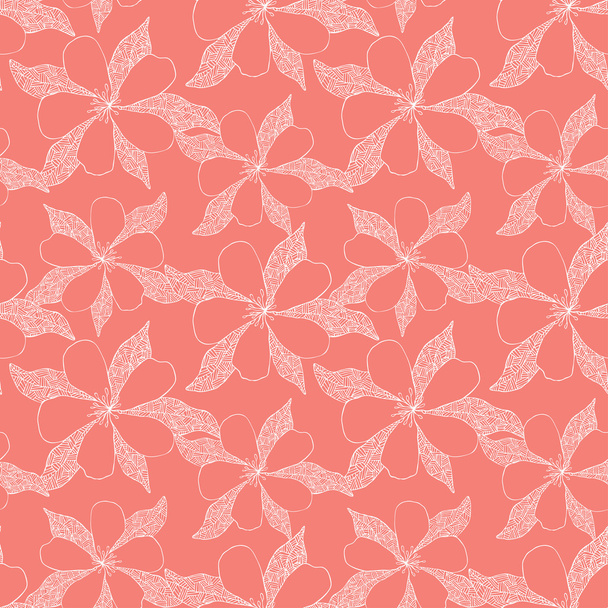 Flower retro seamless pattern - Διάνυσμα, εικόνα