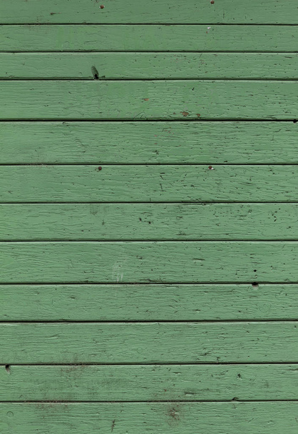 Vieilles intempéries vert peint horizontal panneaux en bois texture
 - Photo, image