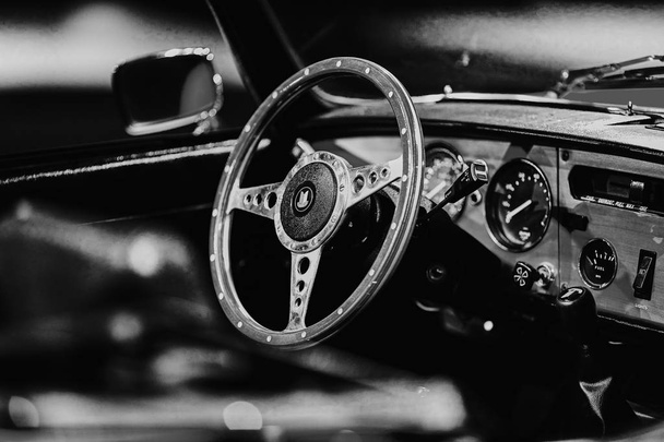 Triumph Spitfire. Retro car. Classic Car exhibition  - Фото, зображення