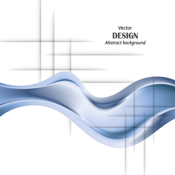 abstract blue business technology colorful wave vector background eps10 - Vektör, Görsel