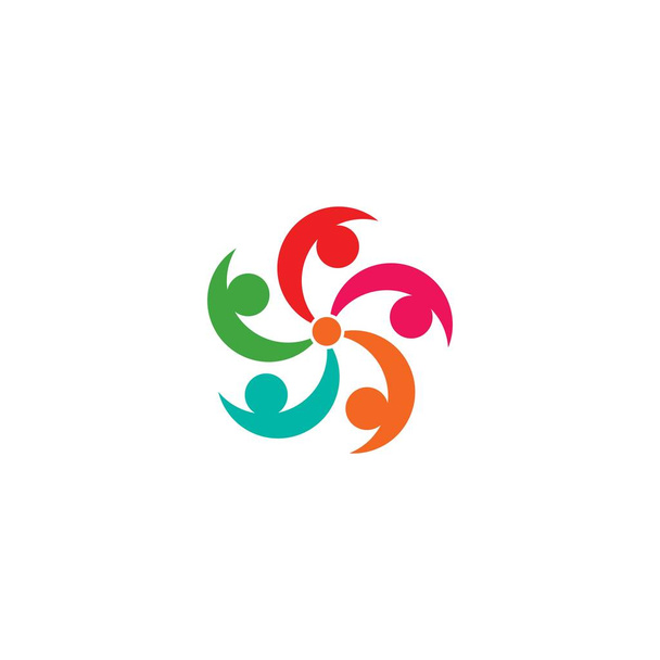 Přijetí a komunitní péče Logo šablona - Vektor, obrázek