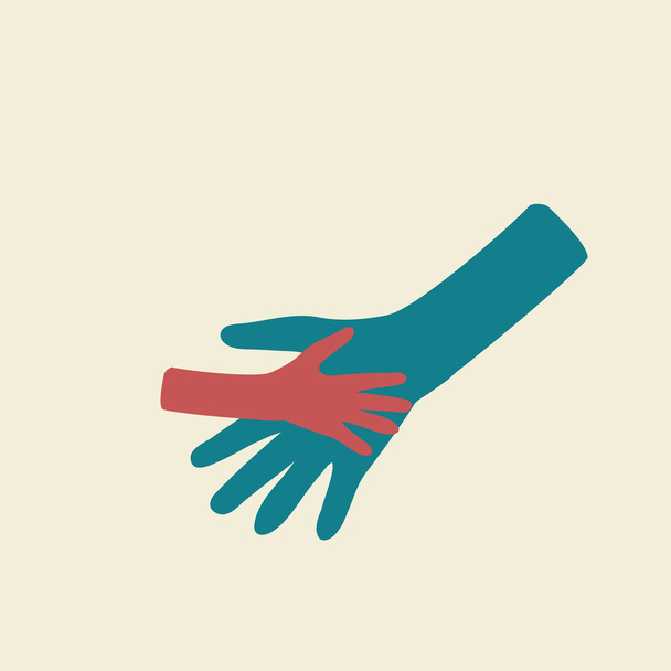 hands connecting - Vector, Image