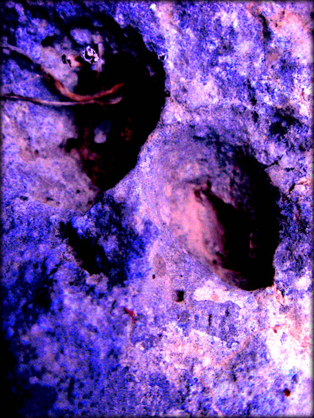 Sur les rochers trippy psychédélique macro abstrait fond stock
  - Photo, image