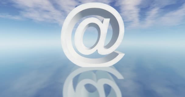 4k işareti e- posta sembolü, web teknisyeni, bulut hesaplama. - Video, Çekim