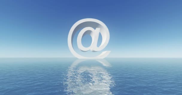 4k at sign email symbol,web tech. - Footage, Video