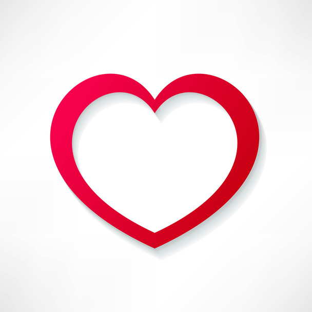 red heart - Vektor, kép