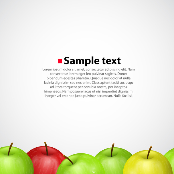 Vector apple sameness background - Vector, Imagen