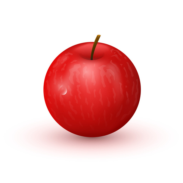 Red apple vector illustration - Διάνυσμα, εικόνα