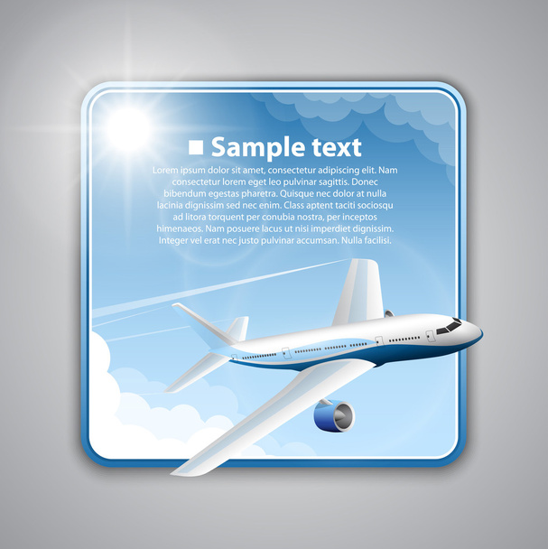 Banner flights - Vector, Imagen