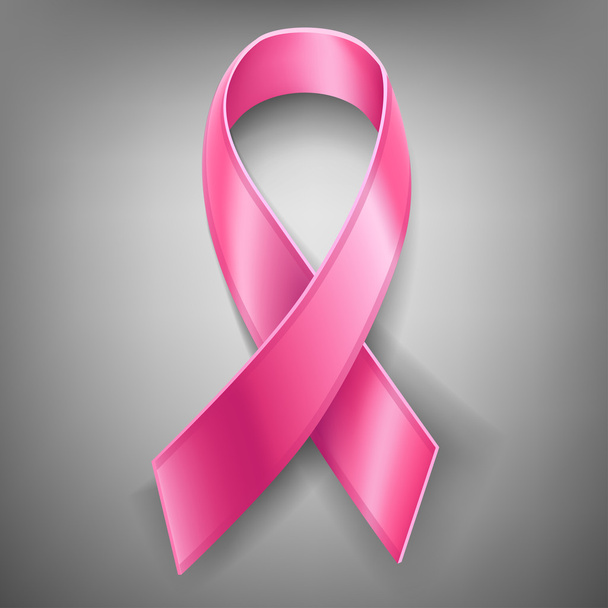 rakovina růžová stuha - Vektor, obrázek