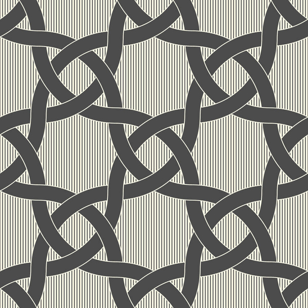 Seamless Oriental Background. Monochrome Elegant Pattern - Vecteur, image