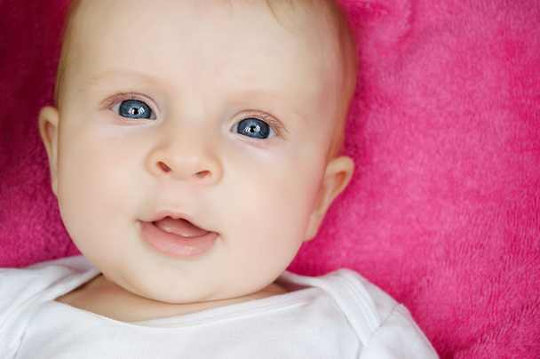 mavi gözlü bebek kız - Fotoğraf, Görsel