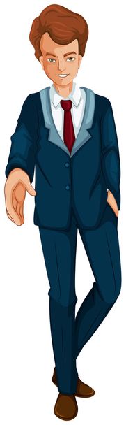 A businessman in a formal attire - ベクター画像