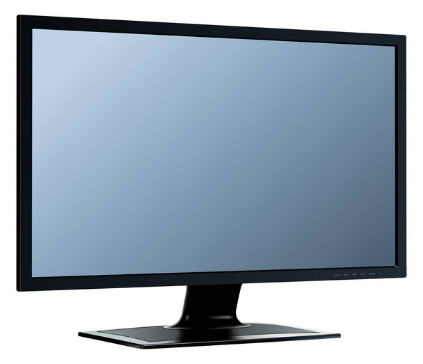 Monitor TV isolated - Vetor, Imagem