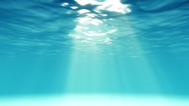 caribbean clean water looping light underwater animation - Felvétel, videó