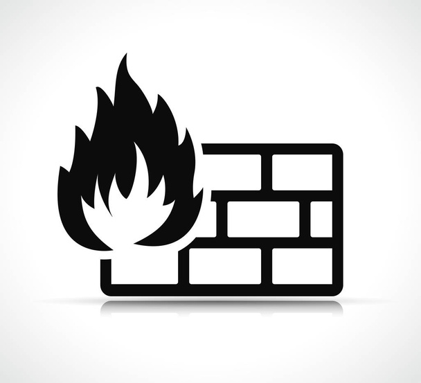 Illustration vectorielle de l'icône du pare-feu
 - Vecteur, image