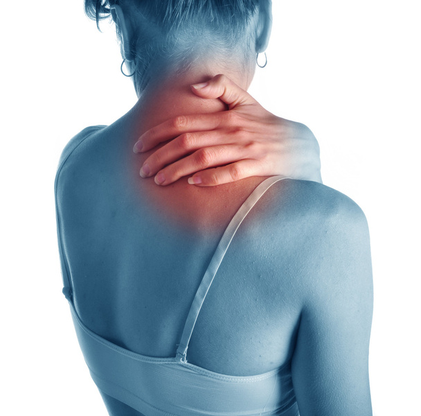 acute pijn in een nek - Foto, afbeelding