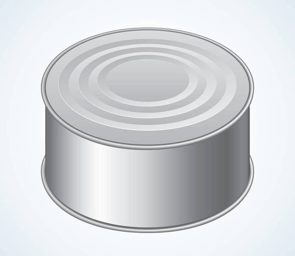 Still tin can. Vector drawing - Vektör, Görsel