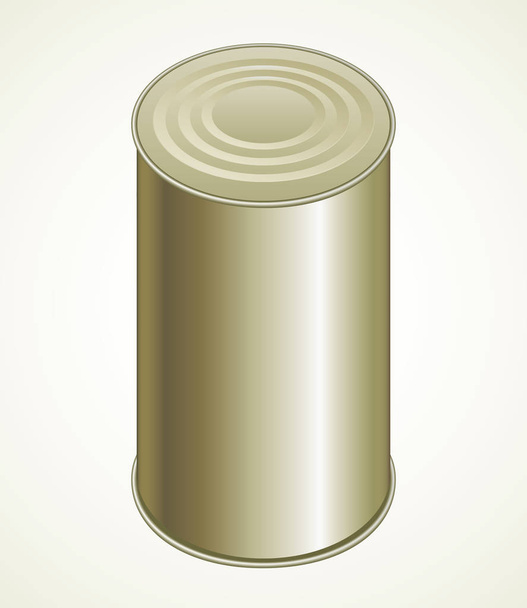Still tin can. Vector drawing - Vektör, Görsel