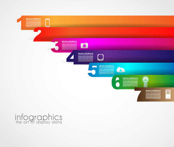 Timeline to display your data with Infographic elements - Vector, Image