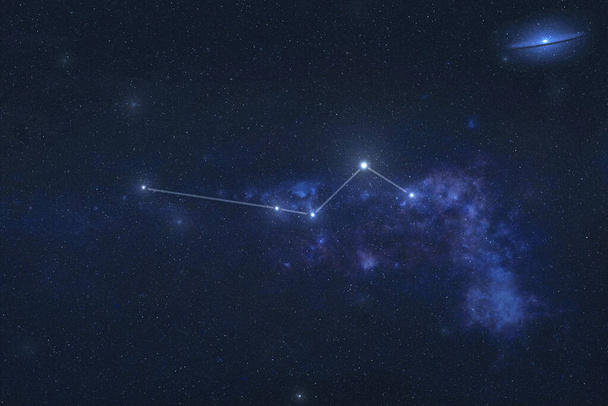 Columba Berenices csillagkép az űrben - Fotó, kép