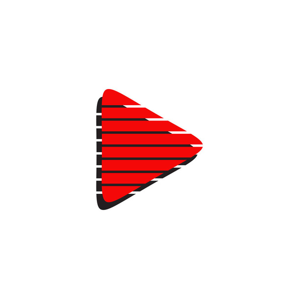 Відтворити кнопка піктограма дизайну логотипу векторний шаблон
 - Вектор, зображення