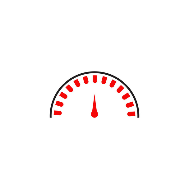 Modèle vectoriel de conception de logo d'icône d'indicateur de vitesse - Vecteur, image