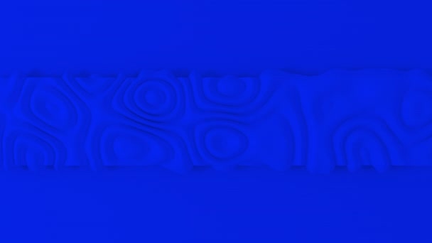 Abstrakter 3D-Hintergrund mit Wellen. Flüssige Oberfläche auf blauem Hintergrund. Render Animation nahtlose Schleife. 4k Filmmaterial. - Filmmaterial, Video