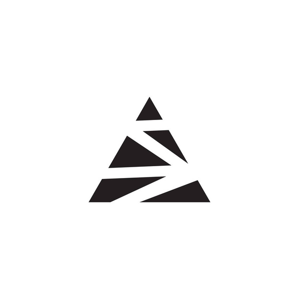 Driehoek pictogram logo ontwerp vector template - Vector, afbeelding