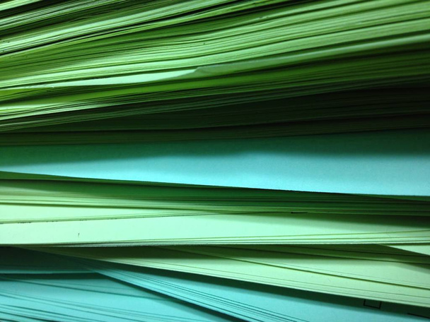 Green Pile of Papers Background - Photo, Image