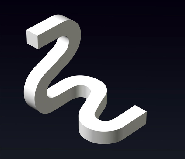Font stylization of the letters S and Z, Y, L, P, E, B, font composition of the logo. 3D-s renderelés. - Fotó, kép