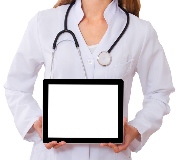 Doctor working with tablet - Zdjęcie, obraz