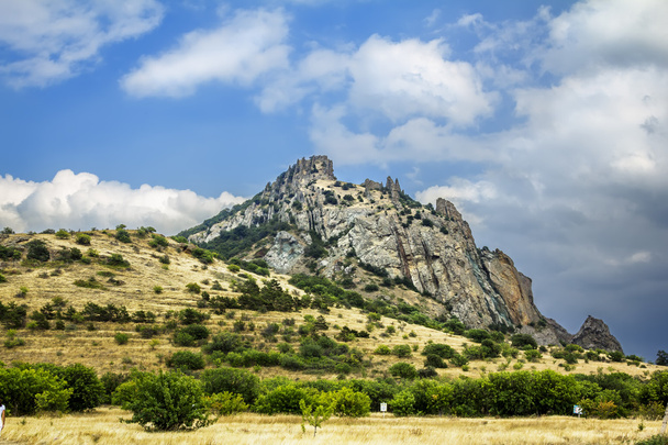 Crimea, extinct volcano Kara-Dag mountain reserve, Ukraine - Foto, afbeelding