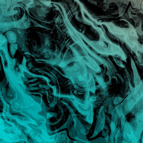 жидкий абстрактный фон с полосами масляной живописи - Фото, изображение