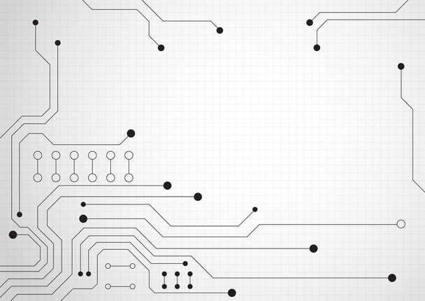 tecnología de placa de circuito fondo - Vector, imagen