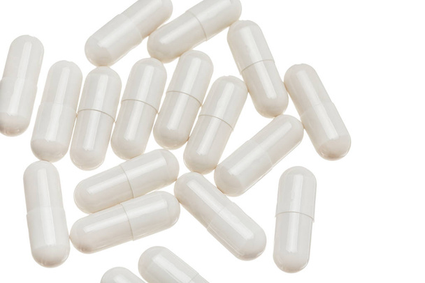 Witte geneesmiddelcapsule - Foto, afbeelding