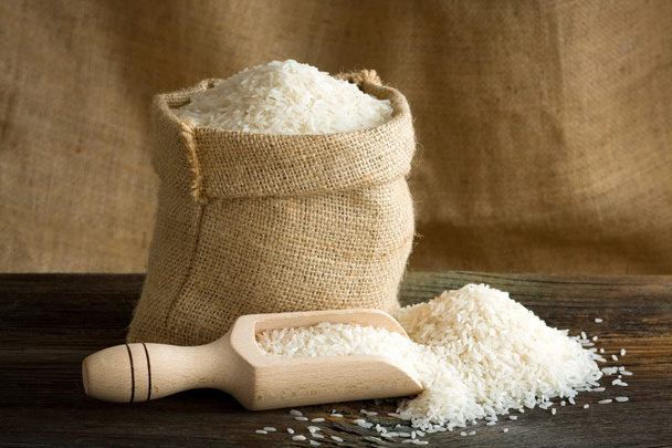 White uncooked rice - Photo, Image