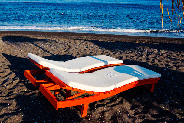 leżak na plaży - Zdjęcie, obraz